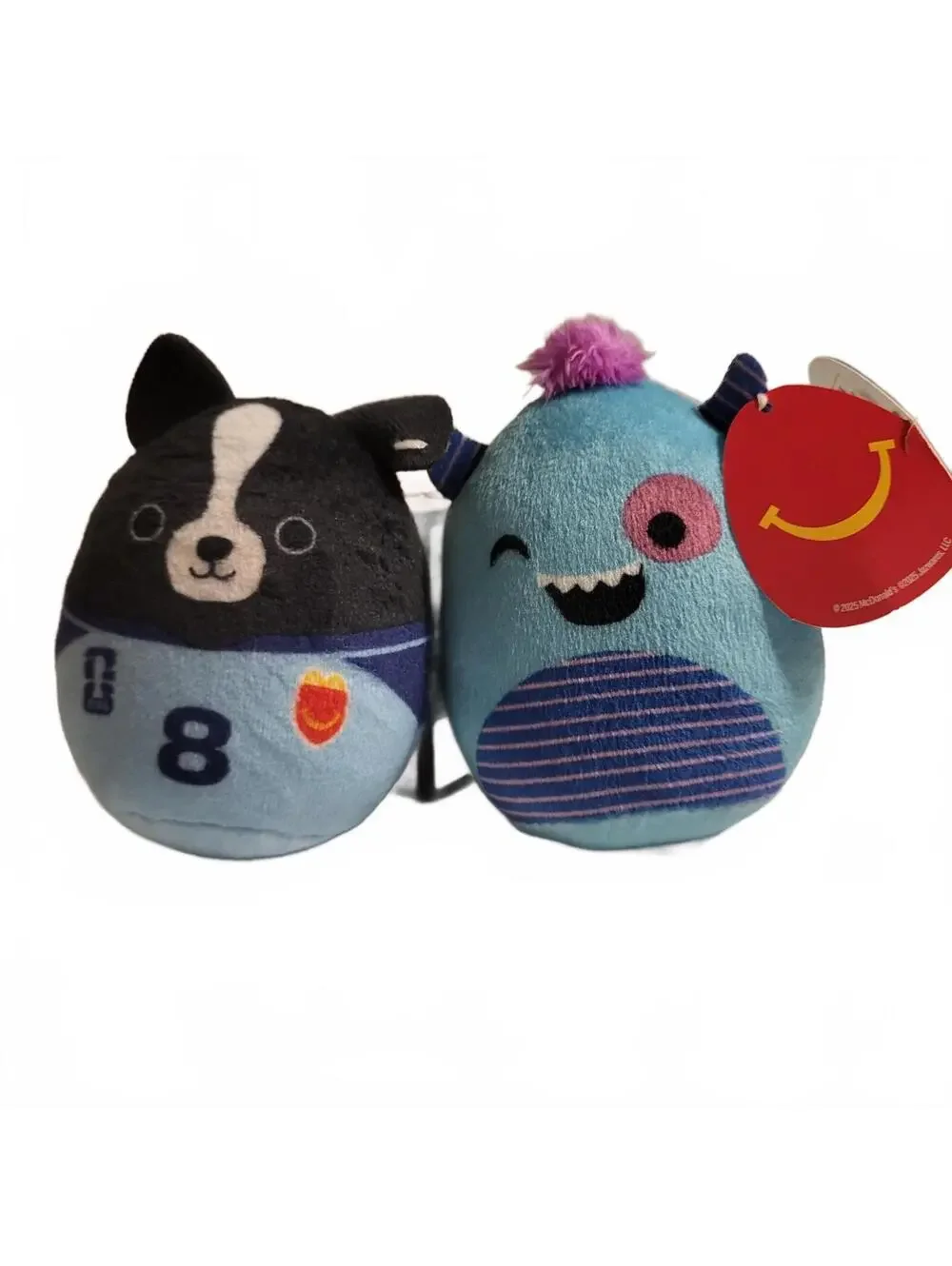 Set of 2 Squishmallows Plush Toys - Monty the Dog and Rorty the Monster - Soft,